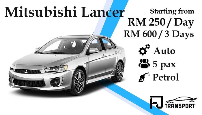 Kuching_car_rental_kereta_sewa_kuching_Fjtransport_Mitsubishi_Lancer
